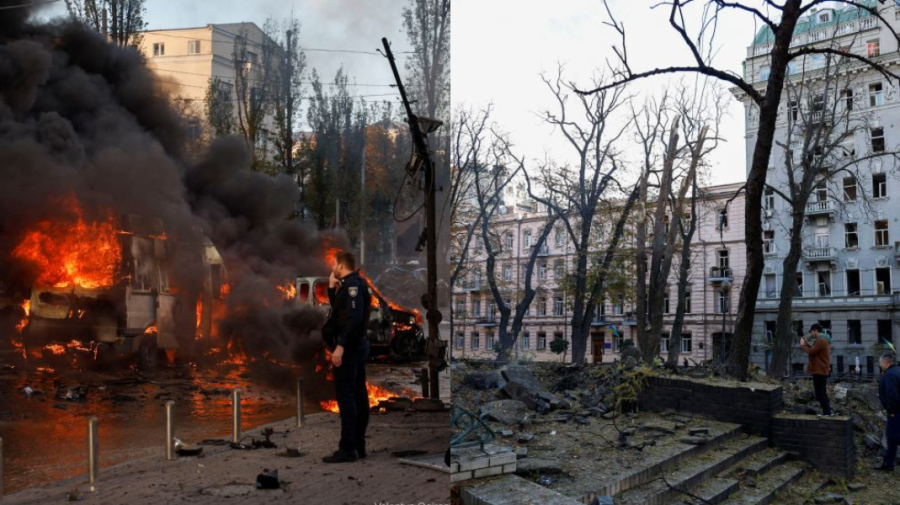 FOTO, VIDEO Ucraina în flăcări! Mai multe orașe ucrainene au fost „ciuruite” de armata rusă