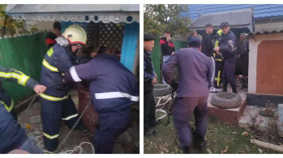 FOTO La un pas de tragedie! Cum se simte femeia din Telenești, care a căzut într-o fântână cu apă