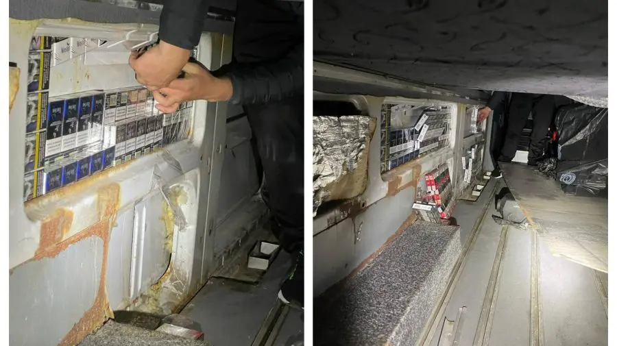 VIDEO Un moldovean a încercat să scoată din țară peste 20 000 de țigarete! Unde le-a ascuns