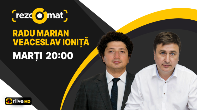 Criza economică și energetică, în dezbateri la RliveTV. Radu Marian și Veaceslav Ioniță, invitații emisiunii Rezoomat!