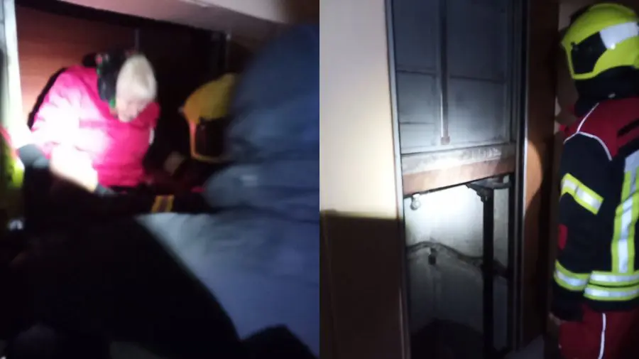 FOTO Salvatorii, în forţă şi fără lumină. Zeci de oameni, scoşi din ascensoarele blocate