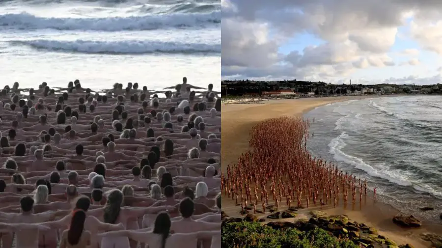 FOTO „A fost grozav. Toată lumea a avut energie pozitivă”. Circa 2500 de australieni au pozat în pielea goală pe plajă