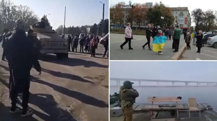 VIDEO Ucraina a preluat controlul asupra Herson. Nebunie și fericire pe străzile din oraș. Mesajul lui Zelenski