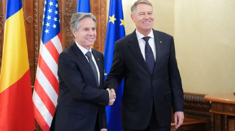 Criza din Republica Moldova, discutată de Klaus Iohannis și Antony Blinken, la București