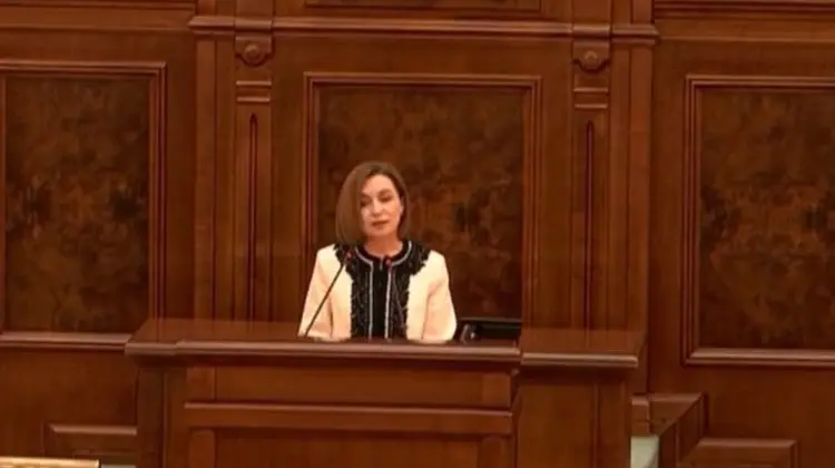VIDEO Maia Sandu, în Senatul României: Unii bărbați de la noi spuneau că o femeie nu poate câștiga alegerile