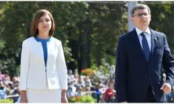 Maia Sandu și Igor Grosu, după incursiunea dronelor în spațiul aerian al Moldovei: „Condamnăm acest război”