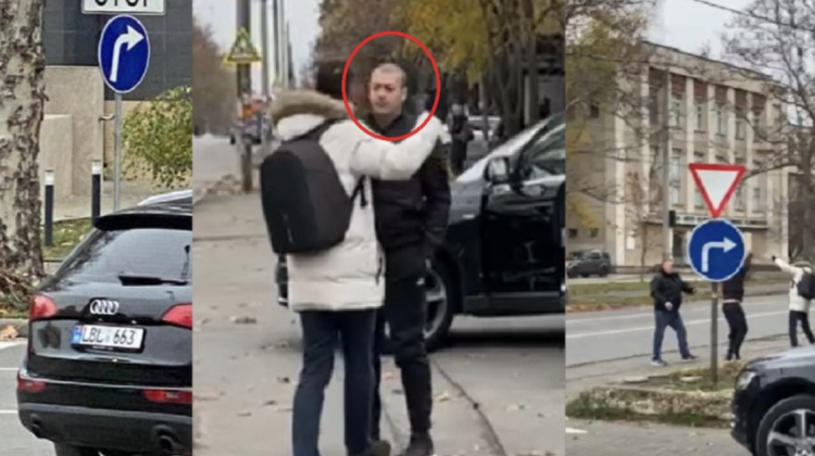 VIDEO Doi bărbați s-au luat la harță, în sectorul Botanica. Ce nu au putut împărți