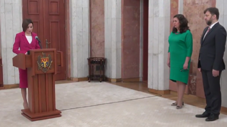 VIDEO Discursul Maiei Sandu de la învestirea noilor miniștri: Suntem aici pentru a pune țara pe făgașul cel drept
