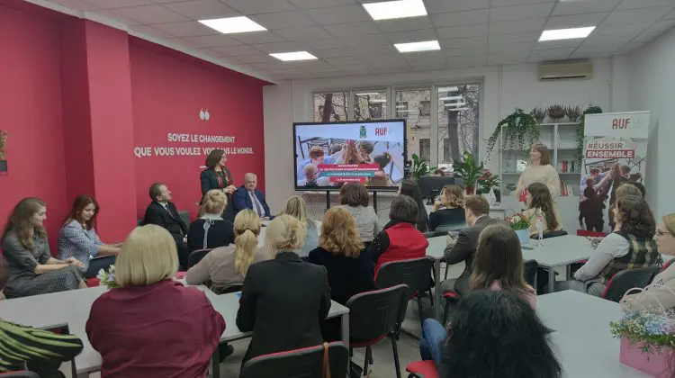 FOTO Un Centru de Angajabilitate Francofon a fost deschis la USM