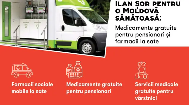 Șor propune un program pentru o Moldovă sănătoasă: Medicamente gratuite pentru pensionari și farmacii la sate
