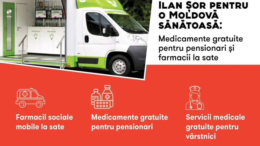 Șor propune un program pentru o Moldovă sănătoasă: Medicamente gratuite pentru pensionari și farmacii la sate