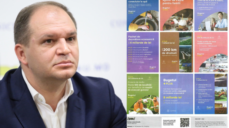 PAS ar fi tipărit ziare cu sloganul „Moldova Poate” încă pe 23 mai. Ceban: Licitația Guvernului nu a fost finalizată