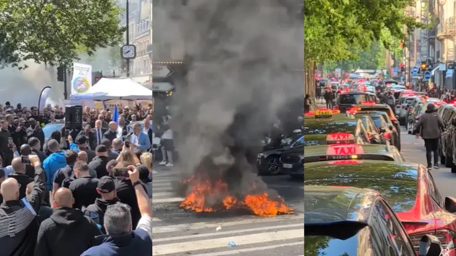 Taximetriștii din Paris protestează: Riscă să piardă 40% din venituri din cauza unei reforme