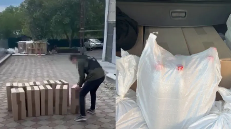 VIDEO Țigări și alcool de peste un milion de lei, găsite la doi drochieni. Ce s-a întâmplat cu marfa