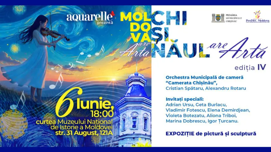 „Moldova are artă. Chișinăul are artă” – o seară dedicată excelenței culturale autohtone