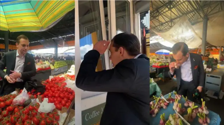Directorul agenției suedeze FBA, cucerit de Piața Centrală! Vânzătorii nu i-au făcut reduceri, dar l-au învățat româna