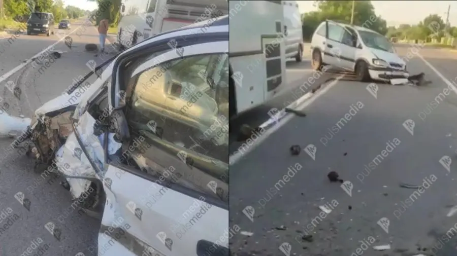 Accident violent la Orhei: Un șofer a intrat pe contrasens și a lovit un autocar cu 32 de pasageri. Sunt victime