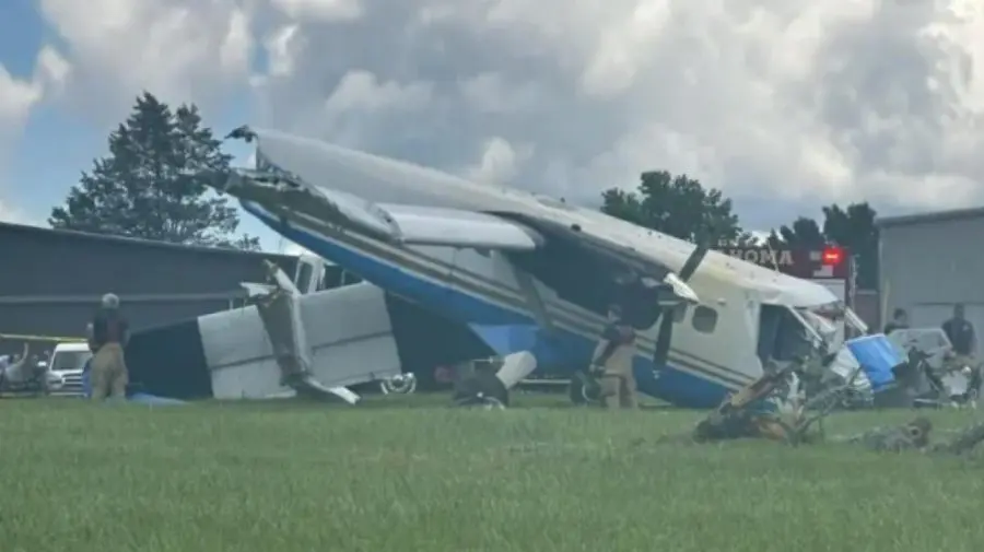 Un avion s-a prăbușit în Tennessee. Persoanele aflate la bord au suferit răni minore