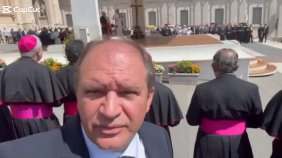 Primarul Capitalei se află la Roma. A fost prezent în timp ce Papa Leon susținea un discurs în fața credincioșilor