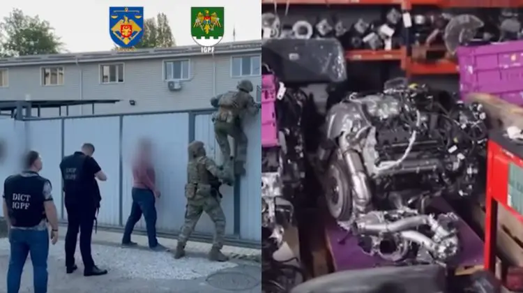 VIDEO Șofer de autocar, vizat într-o cauză penală de contrabandă cu piese auto. Câți bani au fost ridicați