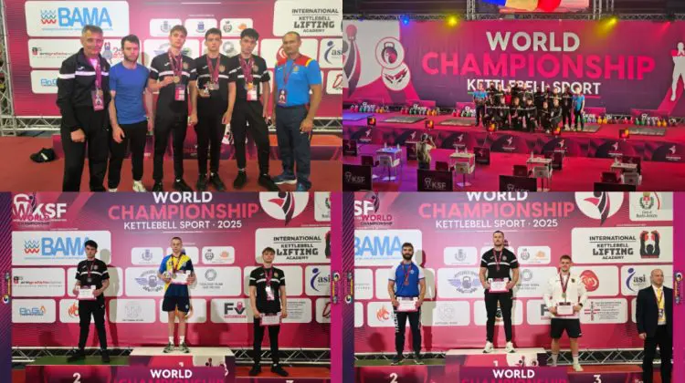 Un nou succes remarcabil! Sportivii moldoveni au câștigat 18 medalii la Campionatul Mondial de Kettlebell