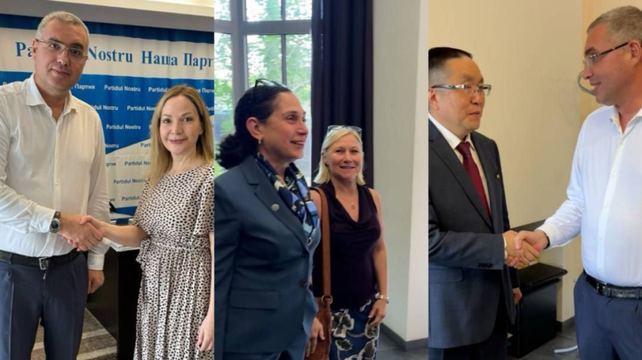 „Zi internațională” la Partidul Nostru: Renato Usatîi s-a întâlnit cu oficiali de la Ambasadele SUA, Chinei și ONU