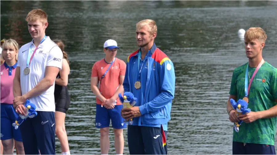 FOTO Aur pentru Moldova! Sportivul Ivan Corșunov câștigă a doua medalie la proba simplu vâsle