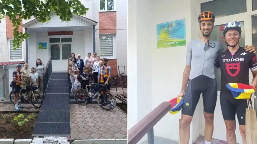 Din Italia până în Moldova pe bicicletă: Misiune caritabilă pentru copiii cu dizabilități din Sîngerei