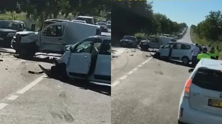 VIDEO cu impact puternic în Sângera. Trei persoane, rănite