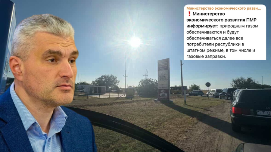 Rânduri la benzinării din Transnistria. Slusari spune că vine mai puțin gaz. Tiraspolul oferă asigurări că e destul