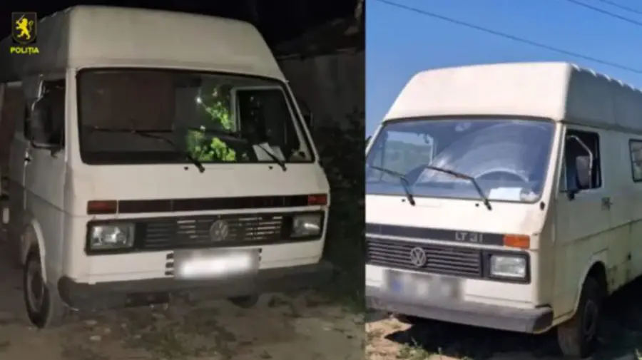 VIDEO Au furat un microbuz și l-au dat la fier vechi pentru 18.000 de lei. Doi bărbați – reținuți