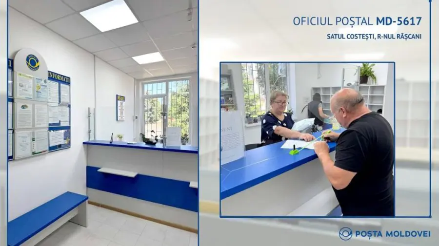 Oficiul Poștal din Costești, Râșcani, și-a redeschis ușile într-un spațiu modernizat
