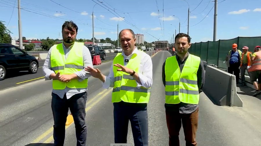 VIDEO Ceban anunță că se redeschid 4 benzi pe podul de pe str. Mihai Viteazul: Aceste lucrări erau necesare și urgente
