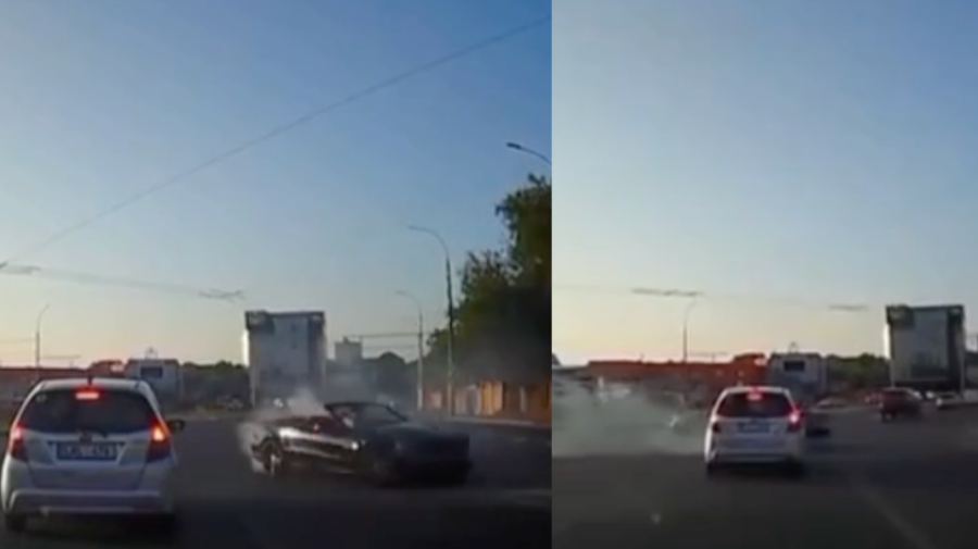 VIDEO Un șofer care făcea drifturi pe un sens giratoriu din Capitală, identificat. Riscă să rămână fără permis