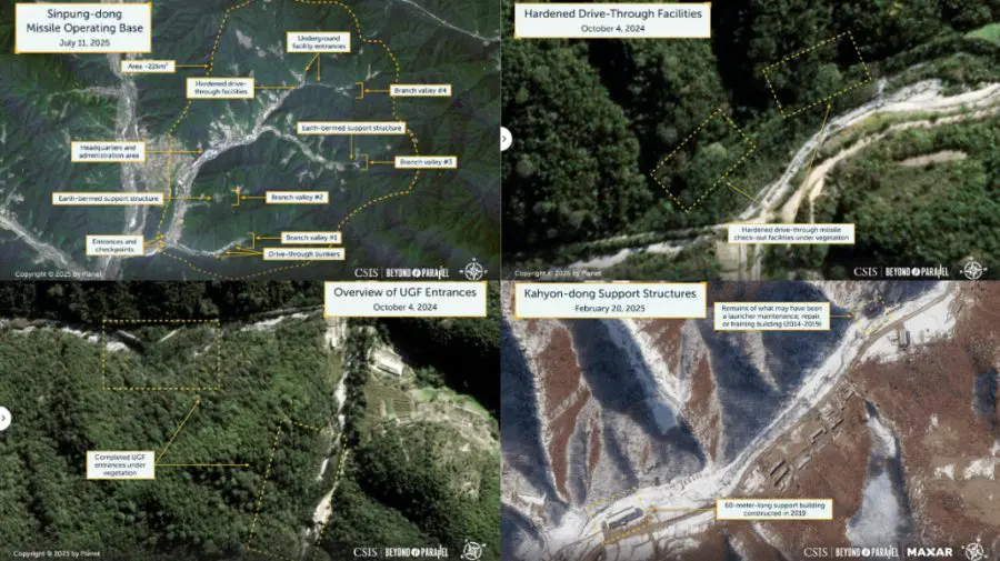 Coreea de Nord ar fi construit o bază militară secretă pentru rachete balistice lângă granița cu China