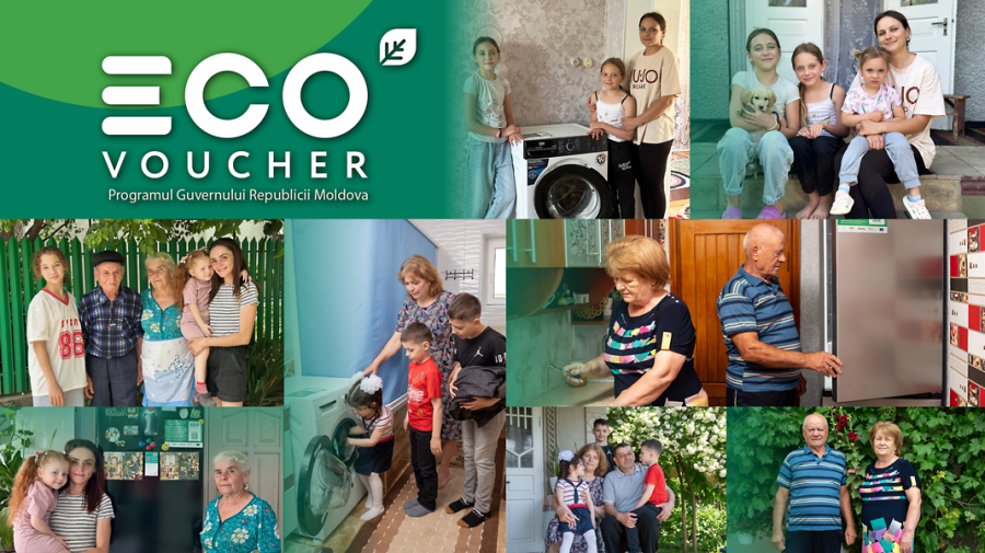 Programul EcoVoucher continuă: sprijin sustenabil pentru familiile din Moldova