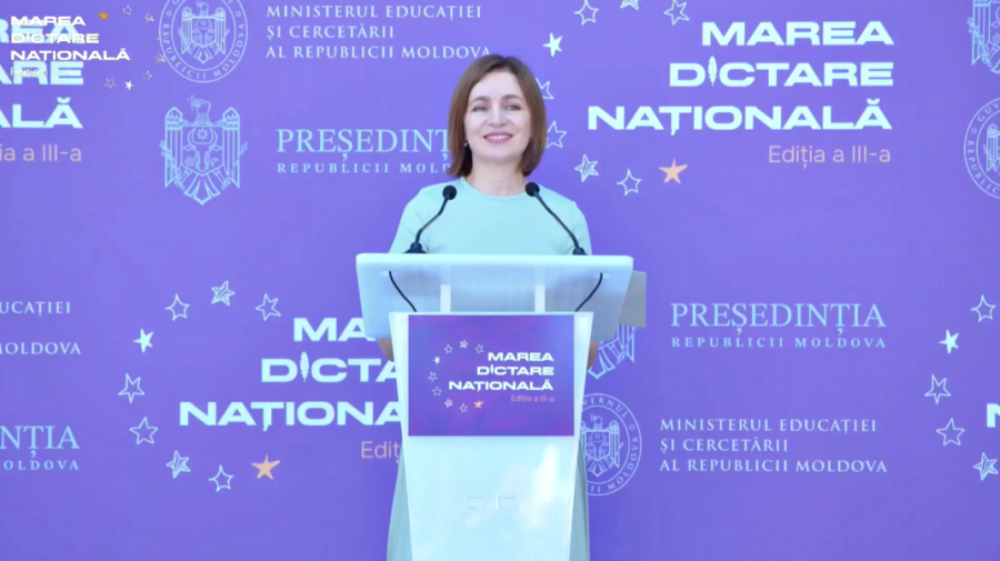 VIDEO Președinta Maia Sandu: „Limba română rămâne cea mai puternică punte între cele două maluri ale Prutului”
