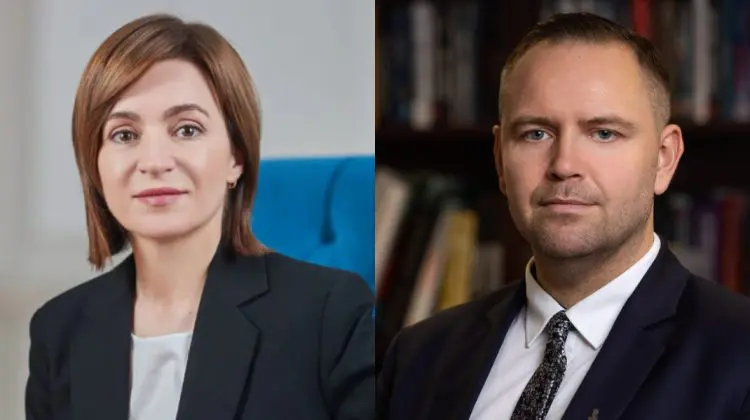 Maia Sandu a vorbit la telefon cu Karol Nawrocki despre cooperarea Moldova-Polonia