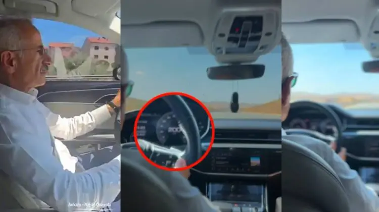 VIDEO Ministrul Transporturilor din Turcia, surprins conducând cu 225 km/h. A fost amendat