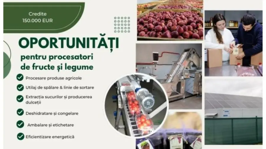 Întreprinderile micro și mici din agricultură pot accesa finanțări de până la 150 mii de euro