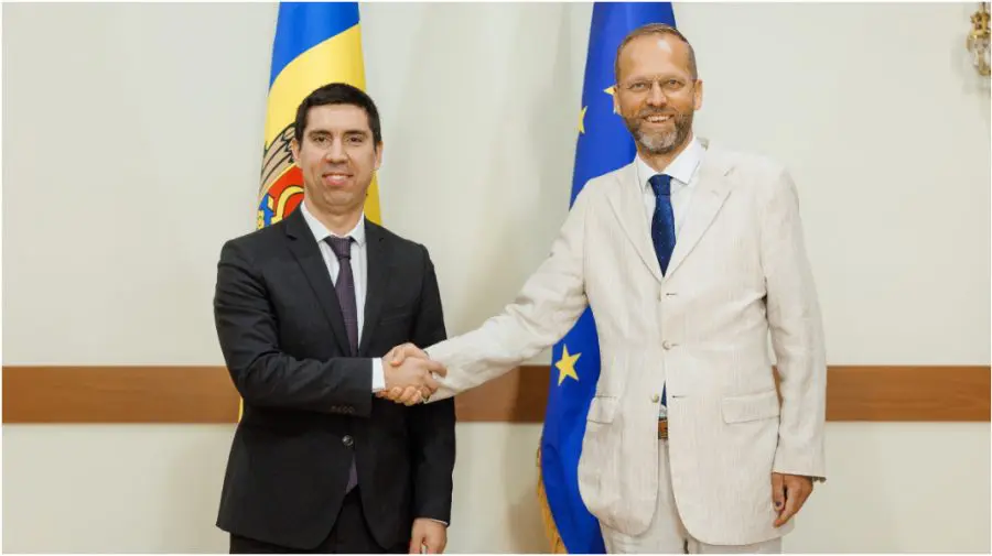 Jānis Mažeiks, la final de mandat, a discutat cu Mihai Popșoi principalele evoluții ale Moldovei cu UE