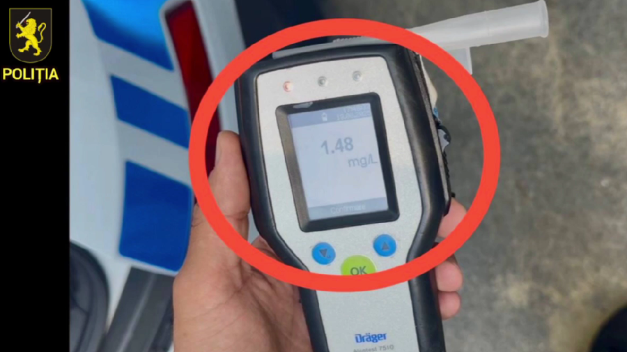 Șofer de taxi beat criță, prins în Chișinău cu aproape 3 la mie alcool în sânge!