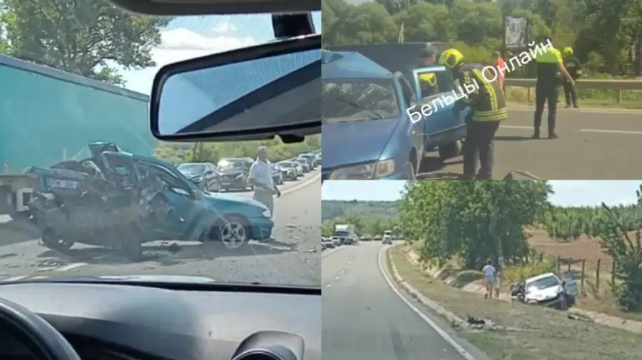 VIDEO Accident teribil în raionul Orhei. Patru persoane, printre care un copil, au fost rănite