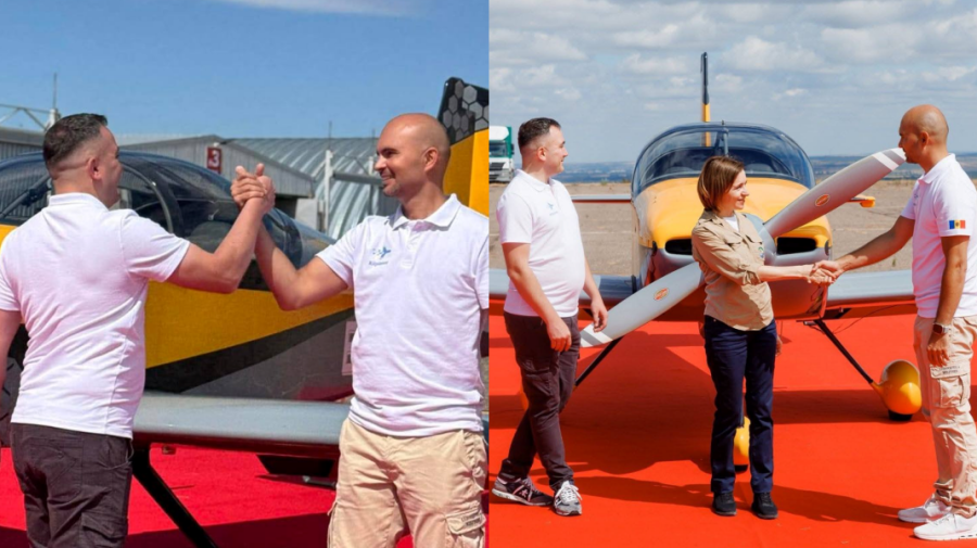 FOTO, VIDEO Republica Moldova intră în istoria aviației cu primul avion asamblat pe teritoriul său