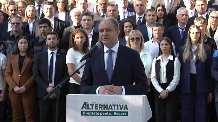 Blocul Alternativa intră în campanie, în fața Parlamentului. Ion Ceban: Vom păstra pacea în Moldova