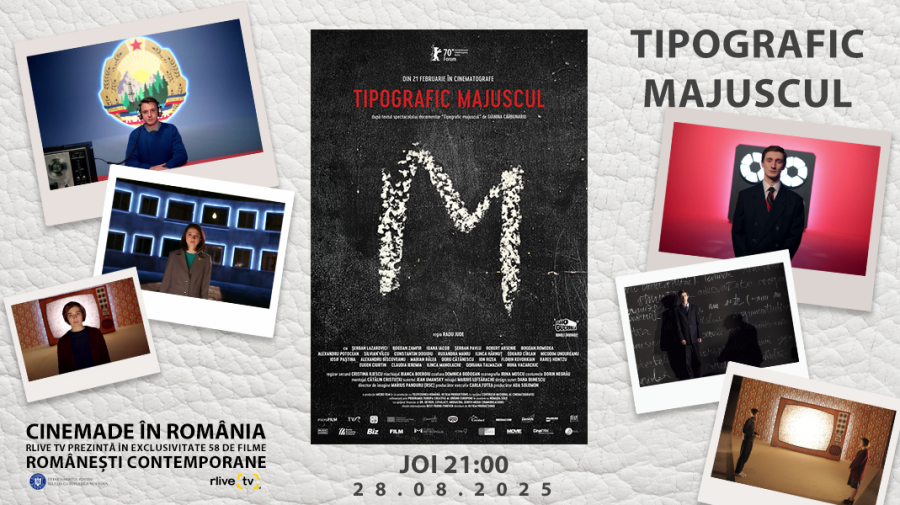 CineMADE in Romania: Filmul „Tipografic Majuscul” de Radu Jude, la 21:00, la RLIVE TV  