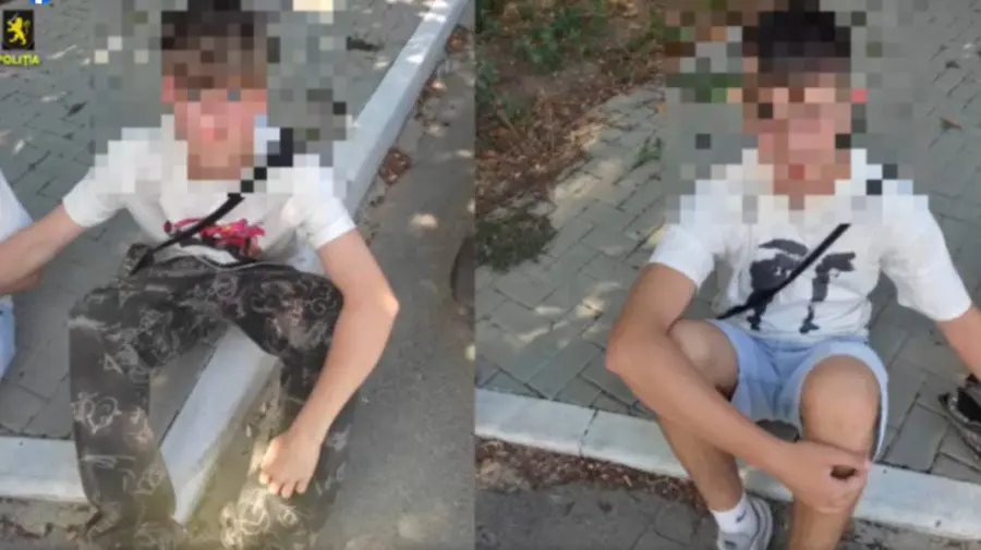 VIDEO Doi minori au fost reținuți cu droguri. Unul dintre ei livra „marfa”