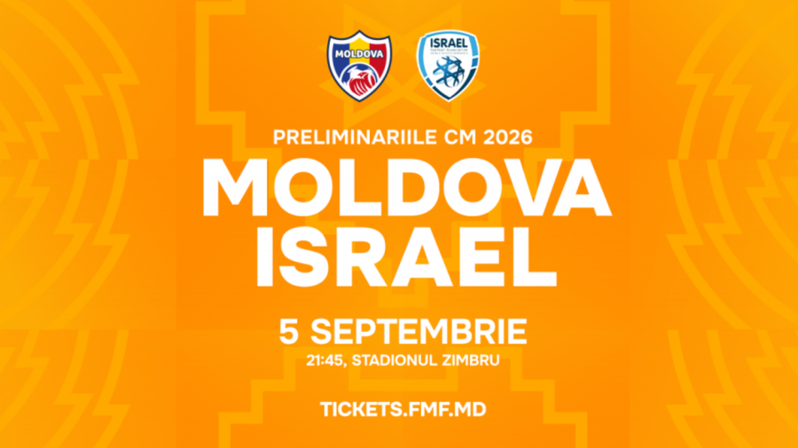 Biletele la meciul Moldova – Israel, în vânzare. Care sunt prețurile
