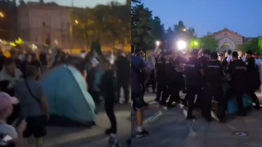 69 de protestatari escortați și peste 145 de amenzi aplicate la protestul neautorizat de la Gara feroviară