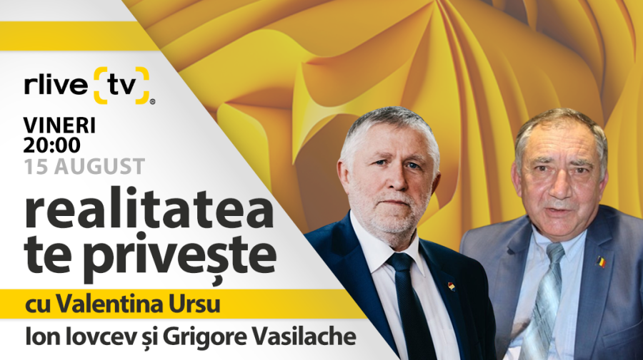 Ion Iovcev și Grigore Vasilache, invitați la „Realitatea te privește”, ediția din 15 august